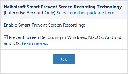 DRM-X 4.0 Smart Prevent Screen Recording Technology
