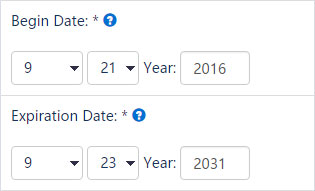 Expiration Date Settings