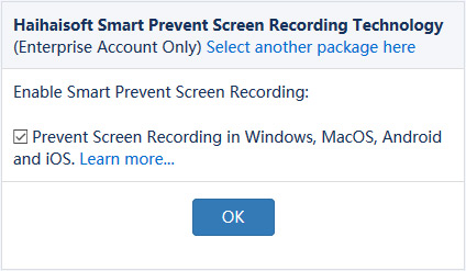 DRM-X 4.0 Smart Screen Recording Technology