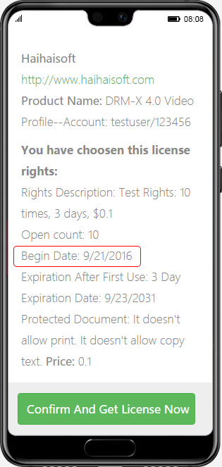 Expiration Date License Settings