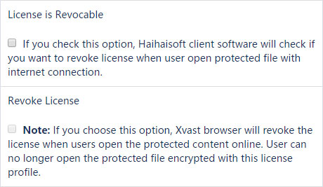 DRM-X 4.0 Revoke License Profile