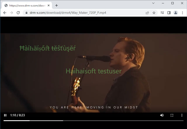 DRM-X 4.0 Dynamic Watermark