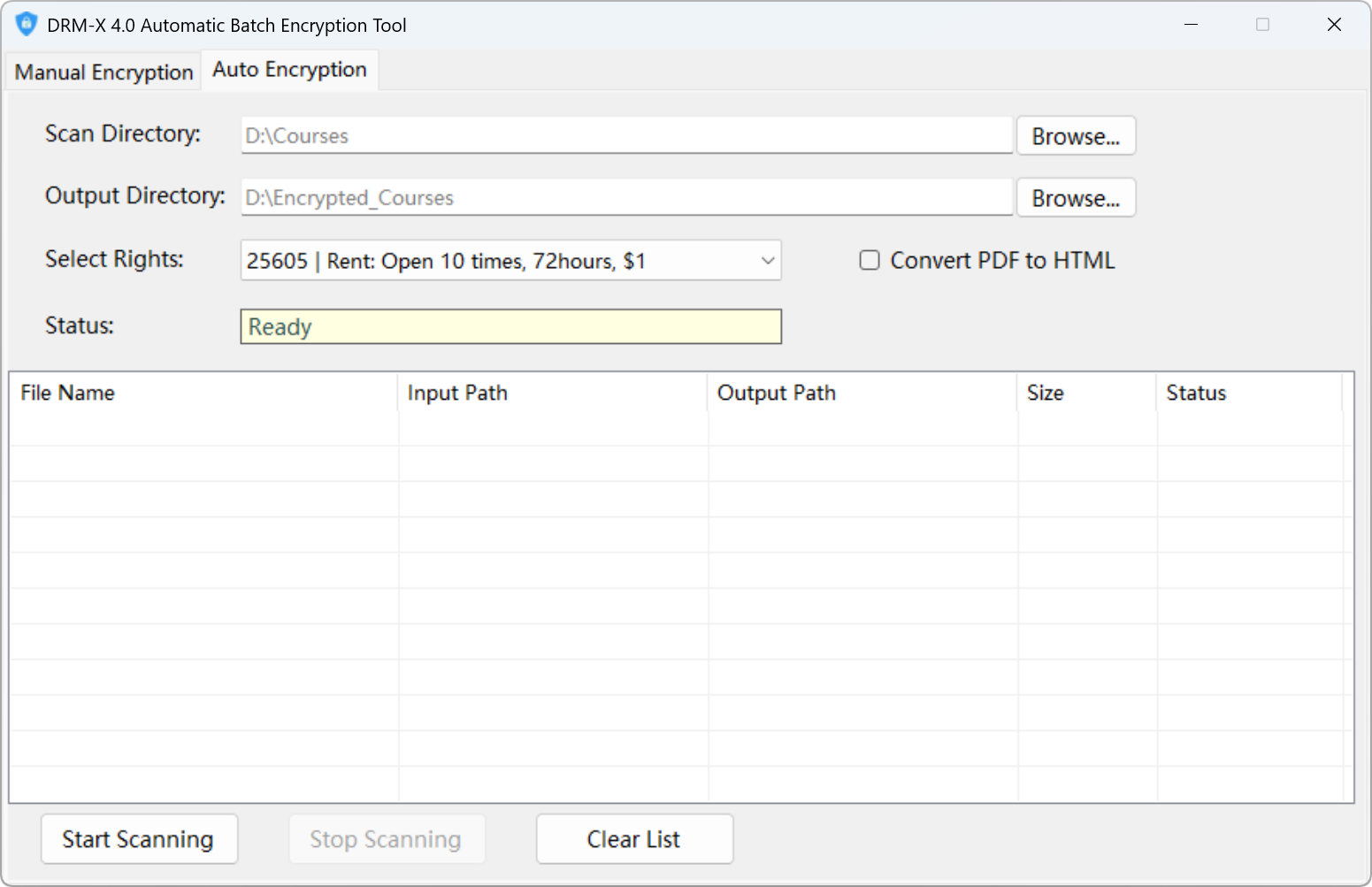 auto-encryption tool login