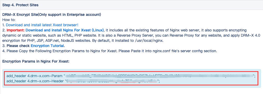 Nginx Encryption Params