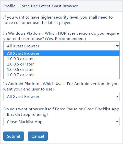 Force Use Latest XVAST